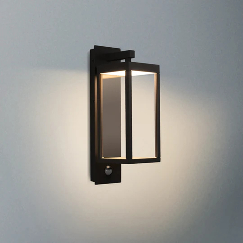 22529 IP54 13W 750Lm LED Siyah/Beyaz/Gri Gündüz/Gece Sensörlü Dış Mekan Duvar Lambası